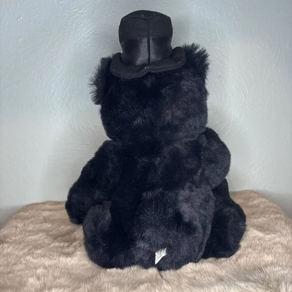 Vintage‎ 2000 Black Belkie Bear Jointed Top Hat Bow Tie Tuxedo. 20 In
